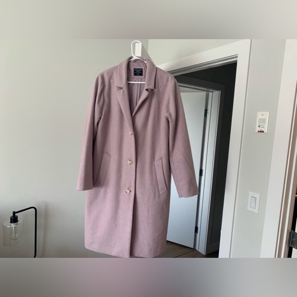 Lilac Abercrombie & Fitch Dad Coat - Picture 2 of 6